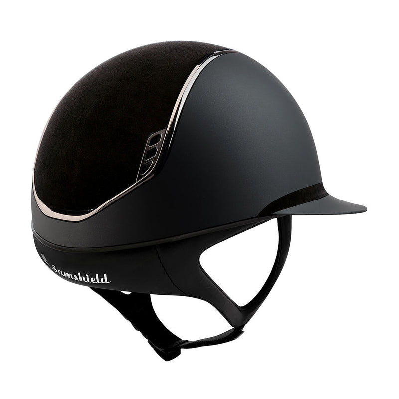 SAMSHIELD MISS SHIELD SHADOWMATT 2.0 Helmet - Alcantara Top/Band - Vision Saddlery