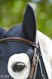 Fenwick Liquid Titanium Mask w/ Sound Reducing Ears and Velcro Straps - Vision Saddlery