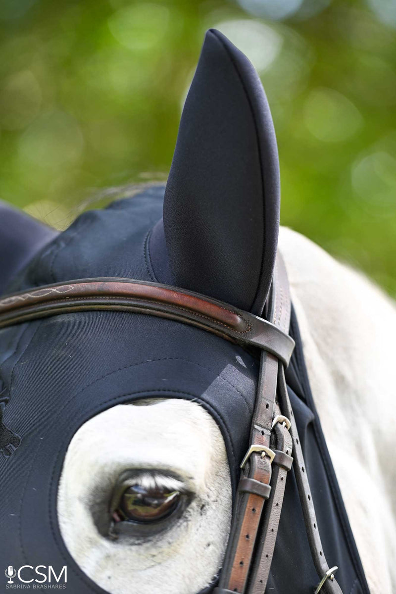 Fenwick Liquid Titanium Mask w/ Sound Reducing Ears and Velcro Straps - Vision Saddlery