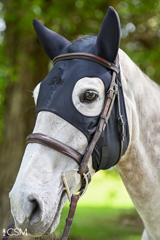 Fenwick Liquid Titanium Mask w/ Sound Reducing Ears and Velcro Straps - Vision Saddlery