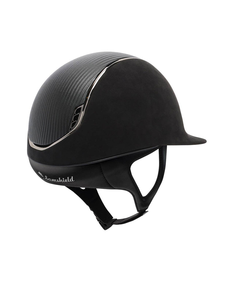 SAMSHIELD 2.0  PREMUIM Helmet- Alcantara with Leather Top - Vision Saddlery
