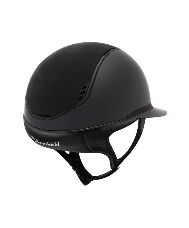 SAMSHIELD 2.0 MISS SHIELD Helmet- Alcantara Top/Band & 5 Crystals - Vision Saddlery