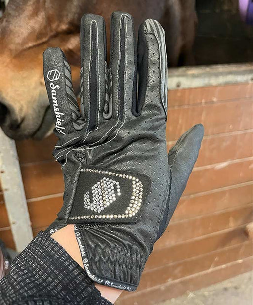 swarovski handschuhe Samshield V-Skin Swarovski Gloves Black