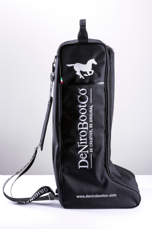 Deniro Standard Boot Bag - Black - Vision Saddlery