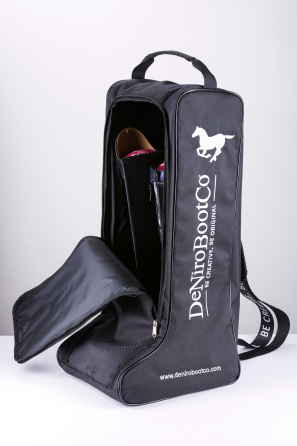 Deniro Standard Boot Bag - Black - Vision Saddlery