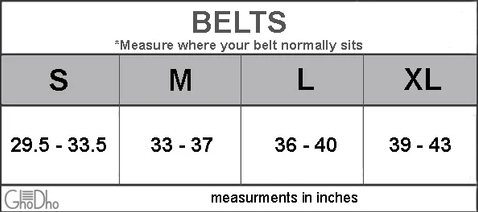 GhoDho Cruelty Free Belt - Onyx - Vision Saddlery