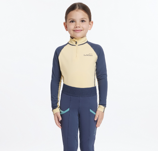 CLEARANCE-LeMieux MINI Long Sleeve Base Layer - MIMOSA - Vision Saddlery