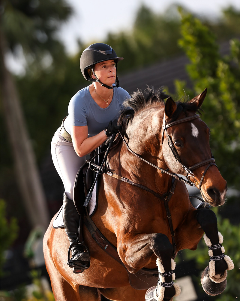 TKEQ Kennedy Seamless 2.0 Short Sleeve - DENIM - Vision Saddlery