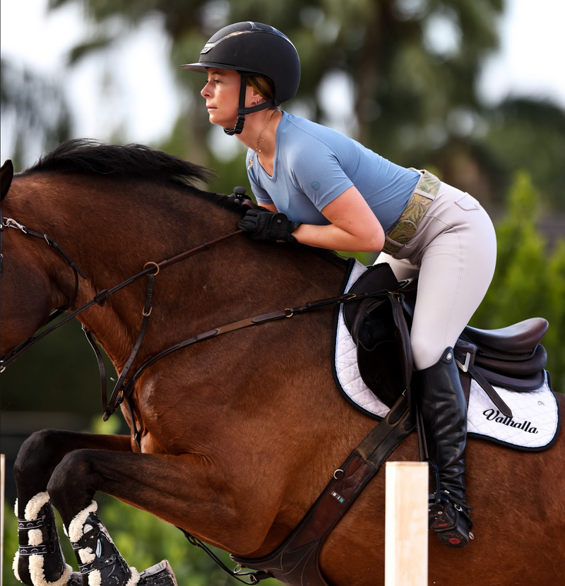 TKEQ Kennedy Seamless 2.0 Short Sleeve - DENIM - Vision Saddlery