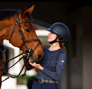 TKEQ Kennedy Seamless Long Sleeve - NAVY CAMO - Vision Saddlery