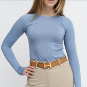 TKEQ Kennedy Seamless 2.0 Long Sleeve - DENIM - Vision Saddlery