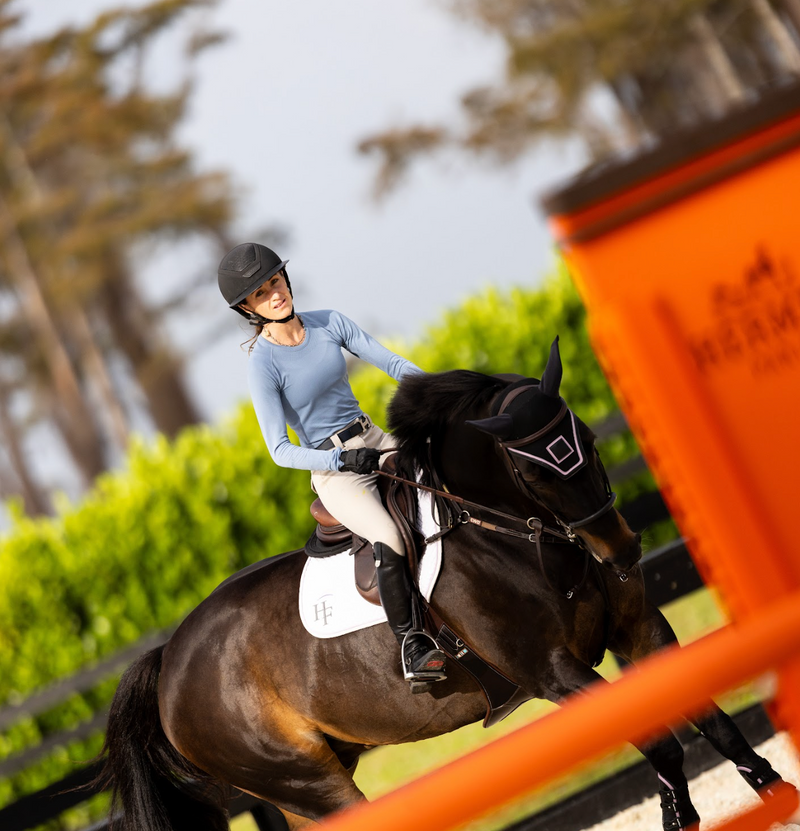 TKEQ Kennedy Seamless 2.0 Long Sleeve - DENIM - Vision Saddlery