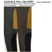 Tailored Sportsman Mid Rise Trophy Hunter Front Zip Boot Sock Breech - Espresso & Tan - Vision Saddlery