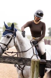 TKEQ Kennedy Seamless Long Sleeve 2.0 - ESPRESSO - Vision Saddlery