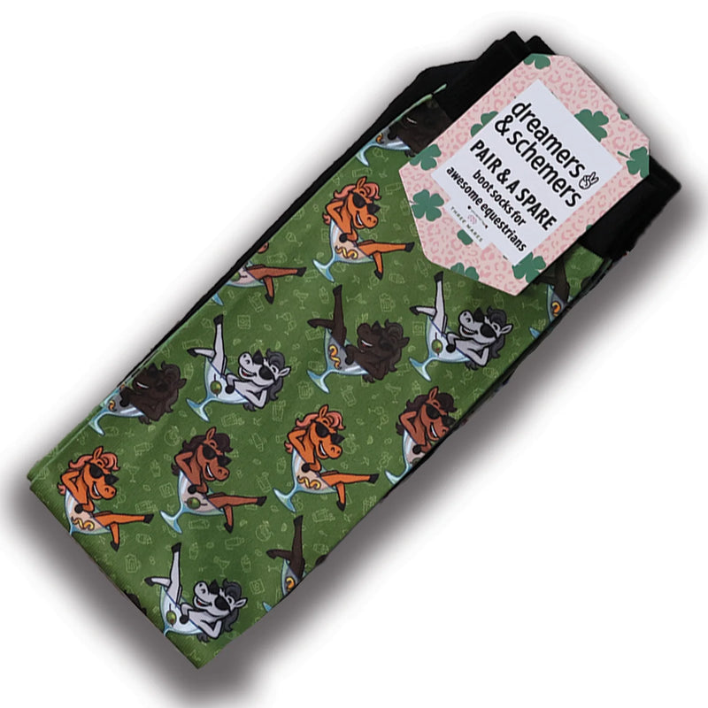 Dreamers & Schemers Boot Sock - Shaken Not Stirred - Vision Saddlery