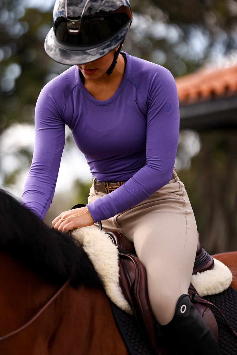 TKEQ Kennedy Seamless 2.0 Long Sleeve - REIGN - Vision Saddlery