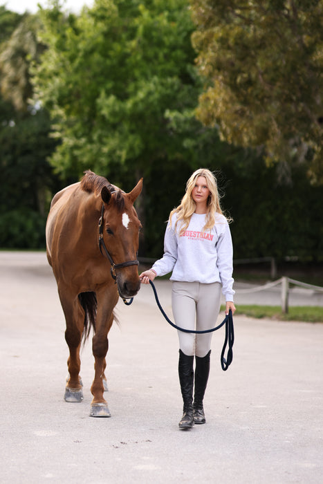 TKEQ Equestrian Athletics Sweatshirt - Ash/Juicy - Vision Saddlery