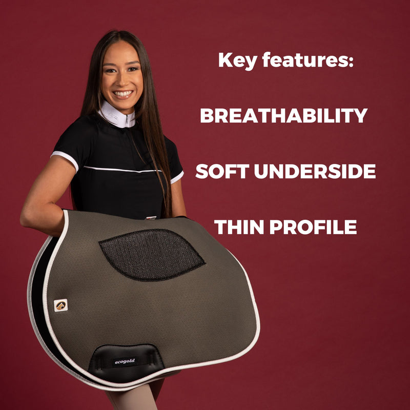 EcoGold "LEAF" Jumper Saddle Pad - Various Colours - Vision Saddlery
