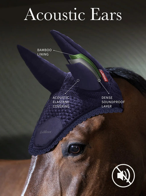 LeMieux Acoustic Pro Fly Hood - 2 Colors - Vision Saddlery