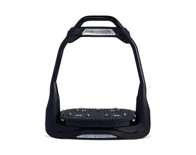FreeJump Air's Full Black Stirrups - Vision Saddlery