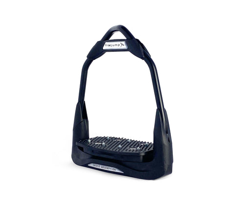 FreeJump Air's Full Black Stirrups - Vision Saddlery