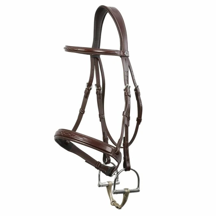 Signature by Antares SPORT Fancy Hunter Bridle with Wide Noseband