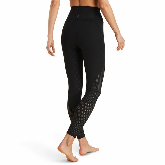 Ariat Women's Breathe EOS Half Grip Riding Tights - BLACK - Vision Saddlery
