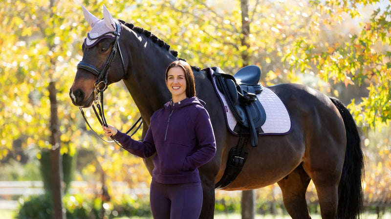 *CLEARANCE* LeMieux Suede Dressage Saddle Pad Lilac