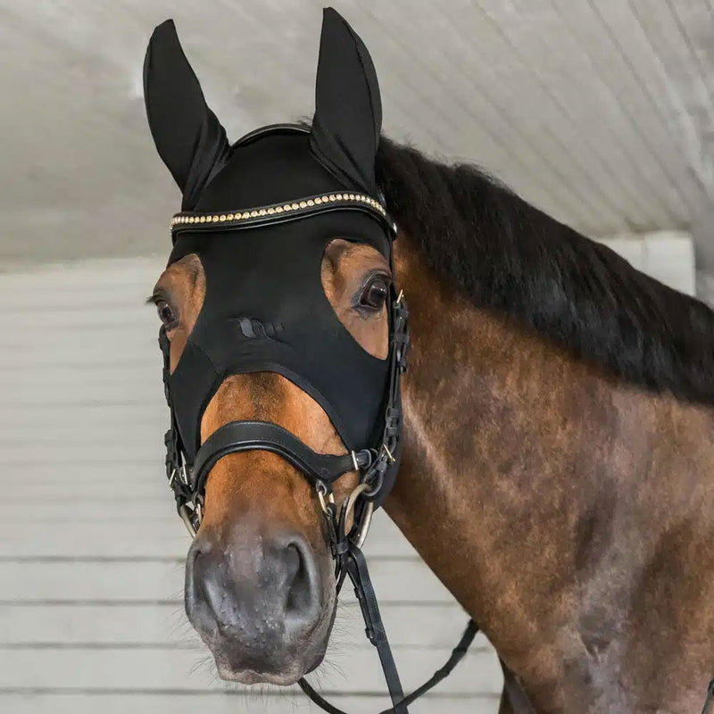 Back On Track Sprit Soothing Hood with Ears - BLACK - Vision Saddlery