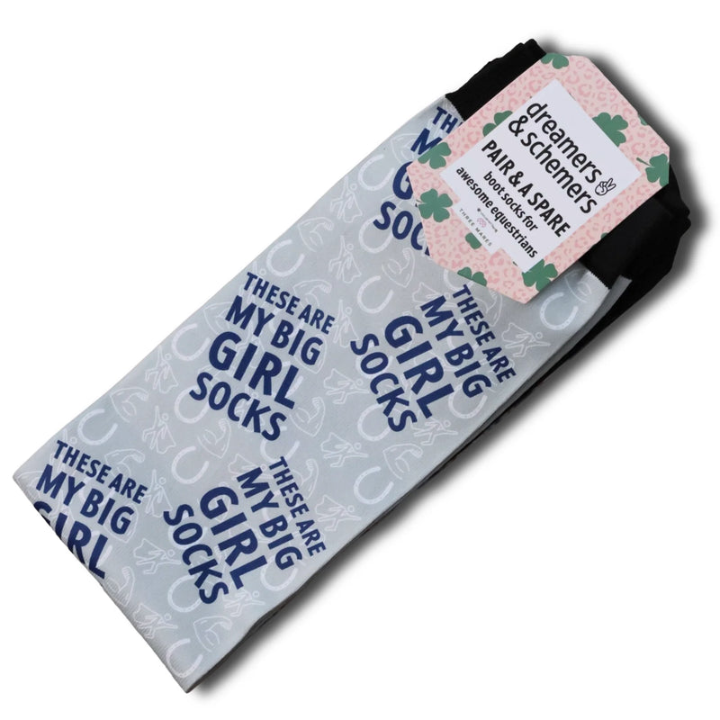Dreamers & Schemers Boot Sock - Big Girls Socks - Vision Saddlery