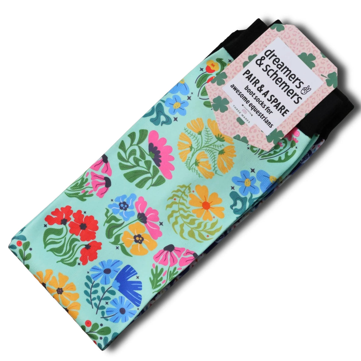 Dreamers & Schemers Boot Sock - Bloomin' — Vision Saddlery