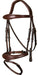 Dy'on New English Collection Anatomic Flash Noseband Bridle - Vision Saddlery