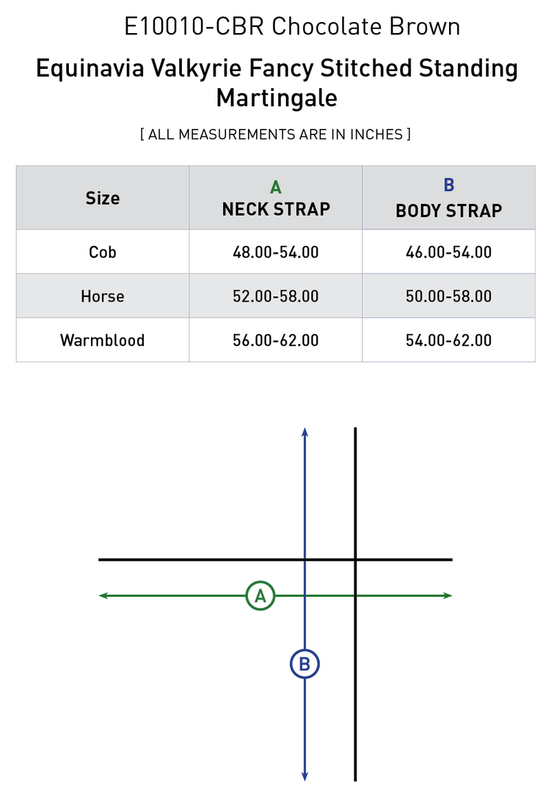Equinavia Valkyrie Fancy Stitched Standing Martingale - Vision Saddlery
