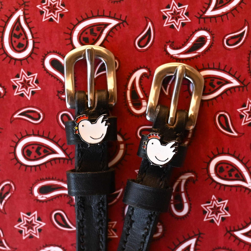 ManeJane Spur Straps with Charm - VARIOUS PATTERNS - Vision Saddlery