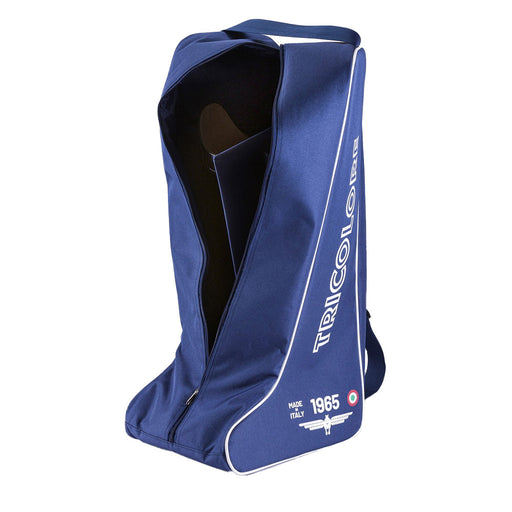 Deniro Tricolore Blue Boot Bag - Vision Saddlery
