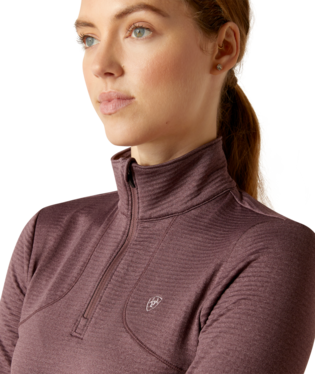 Ariat Women's Gridwork 1/4 Zip Baselayer - Various Colours