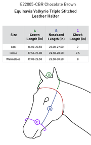 Equinavia Valkyrie Triple Stitched Leather Halter - Vision Saddlery