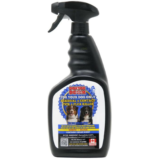 Doktor Doom Flea & Tick Spray for Dogs 1L - Vision Saddlery