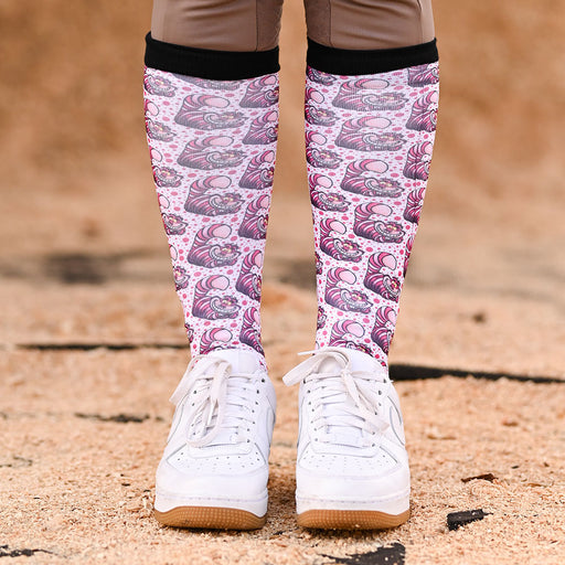 Dreamers & Schemers Boot Sock - Cheshire Cat - Vision Saddlery
