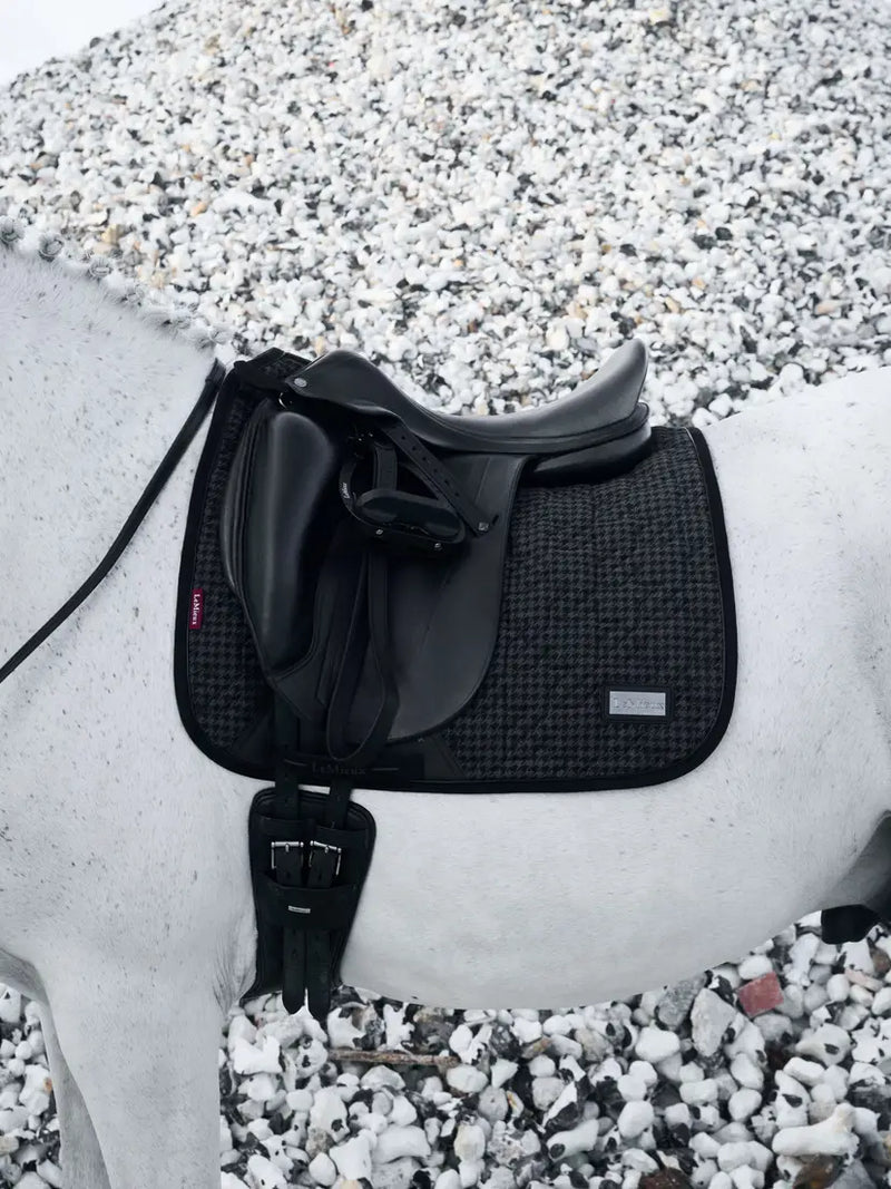 LeMieux Aspen Dressage Saddle Pad-Houndstooth - Vision Saddlery