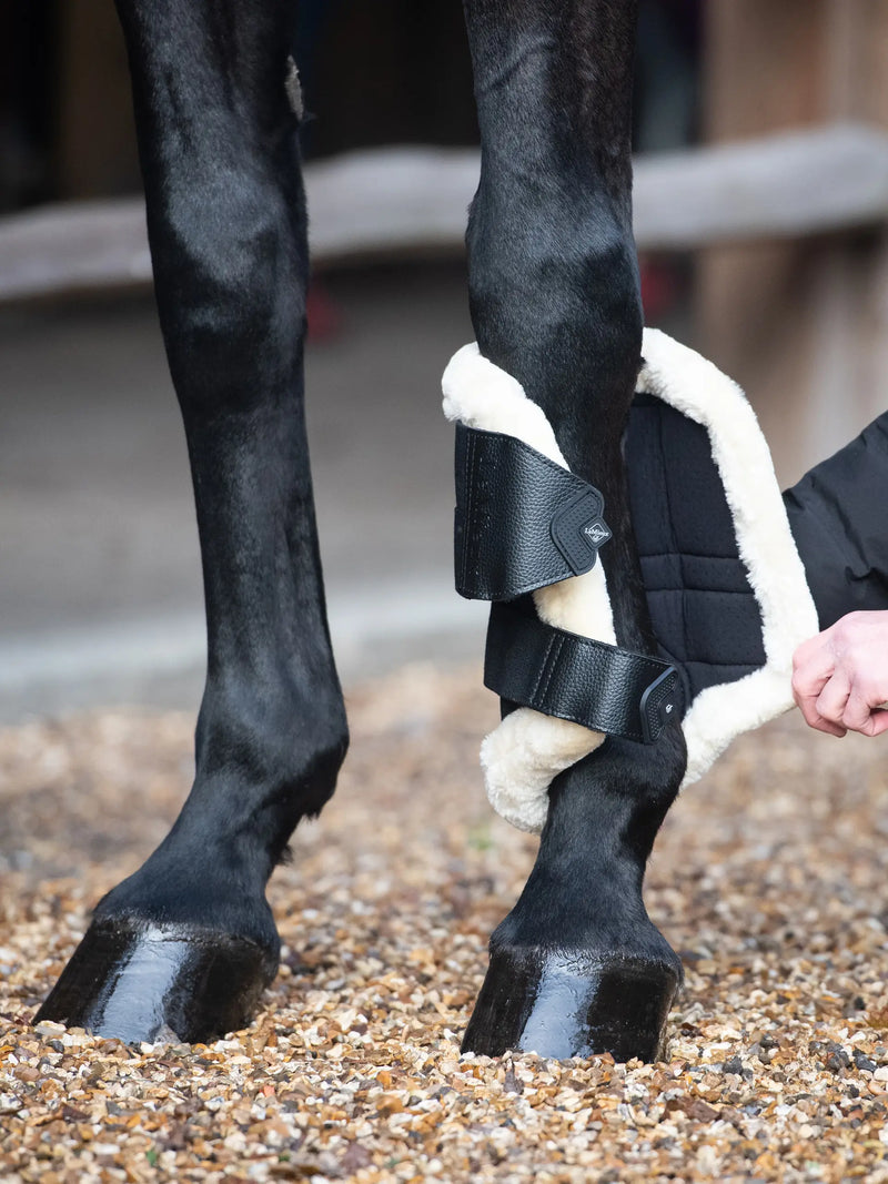 LeMieux Fleece Edge Mesh Brushing Boots - 2 Colours - Vision Saddlery