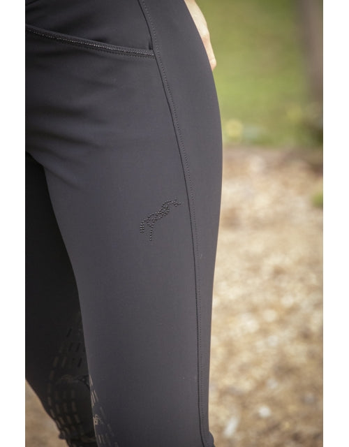 Penelope Elegance Breeches - BLACK - Vision Saddlery