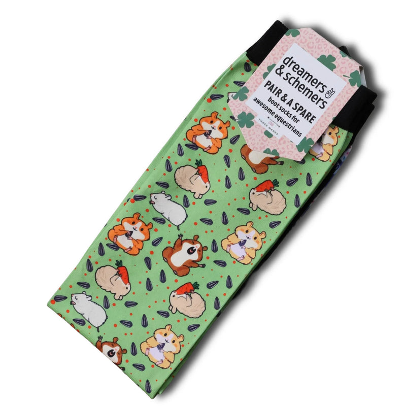 Dreamers & Schemers Boot Sock - Hamsters - Vision Saddlery