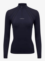 LeMieux Ladies Long Sleeve Mia Mesh Top - NAVY - Vision Saddlery