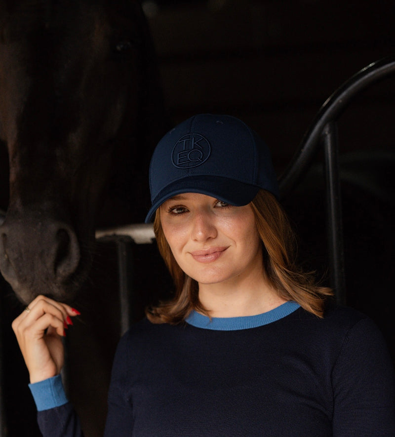 TKEQ Baseball Hat Navy - Vision Saddlery