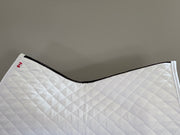 Hansen High Profile Jumper Saddle Pad White/ White - Vision Saddlery