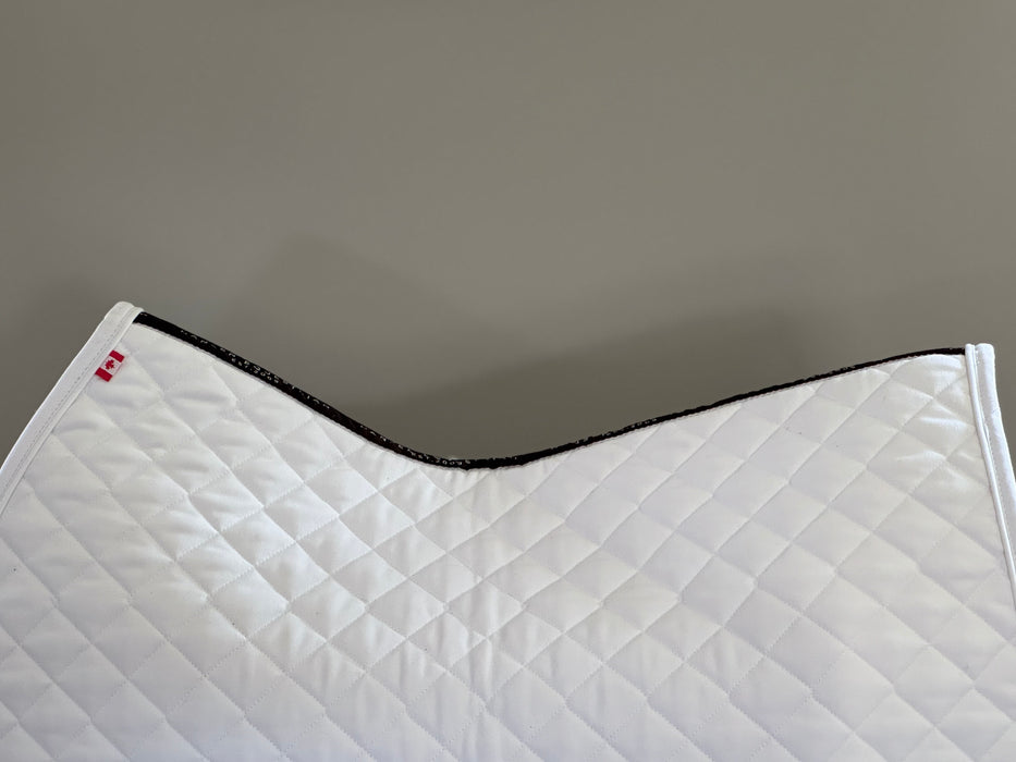 Hansen High Profile Jumper Saddle Pad White/ White - Vision Saddlery