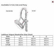 LeMieux Vogue PONY Headcollar and Leadrope - CHILLI - Vision Saddlery