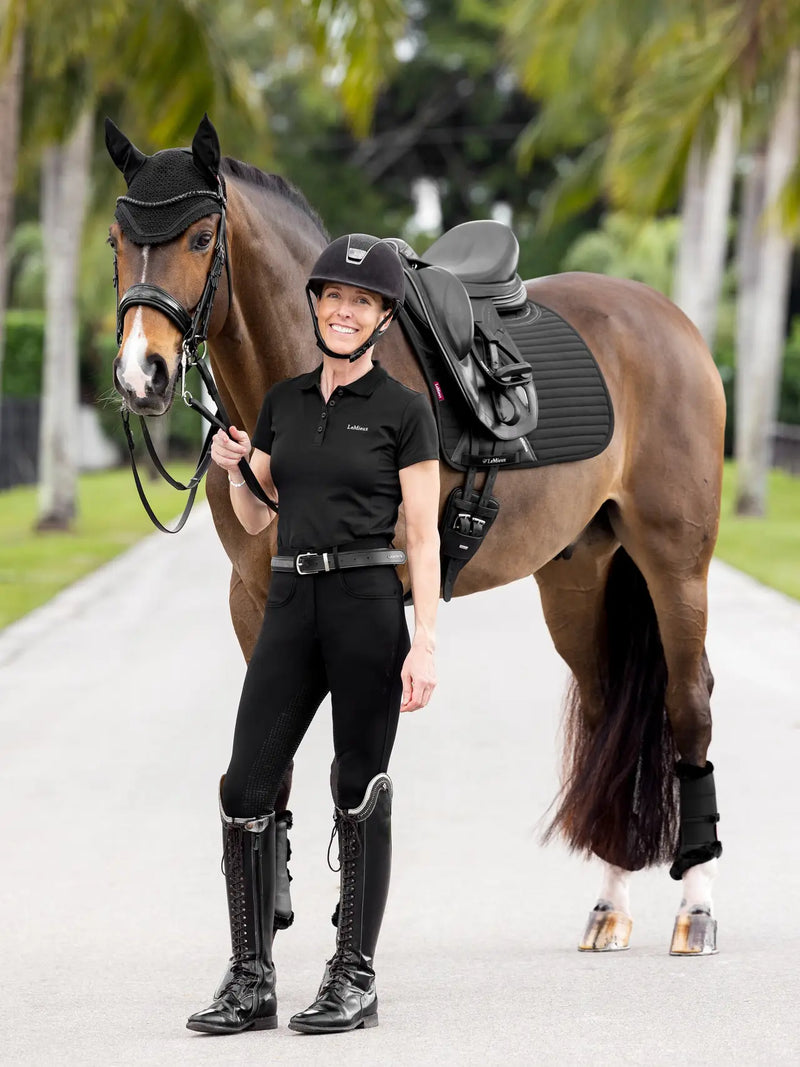 *CLEARANCE* Lemieux Soft Shell Anti Slip Dressage Square Black