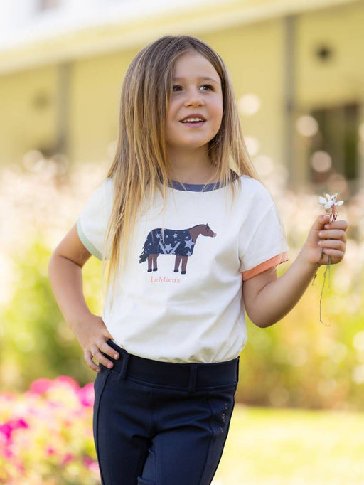 LeMieux Mini Alex T-Shirt - ECRU - Vision Saddlery